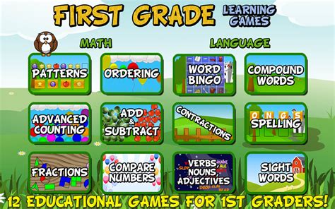 First Grade Learning Games, Ages 6 .